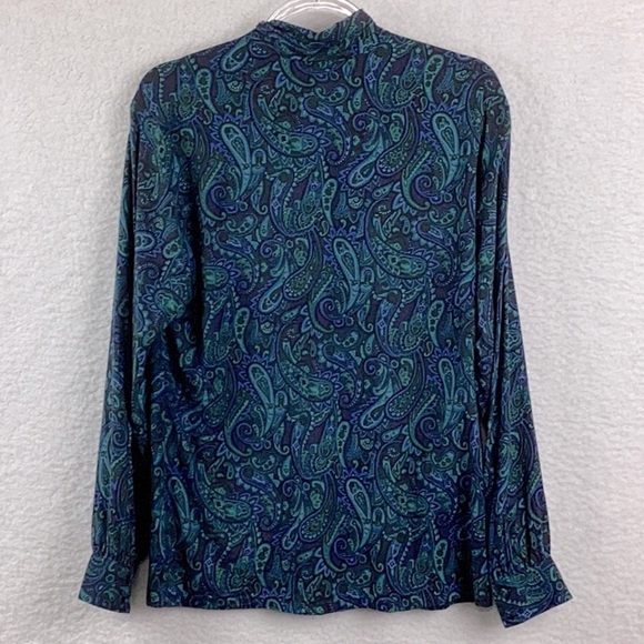 Pendleton Women’s Size 14 Paisley Button Down Long Sleeve Blouse. - Picture 4 of 10